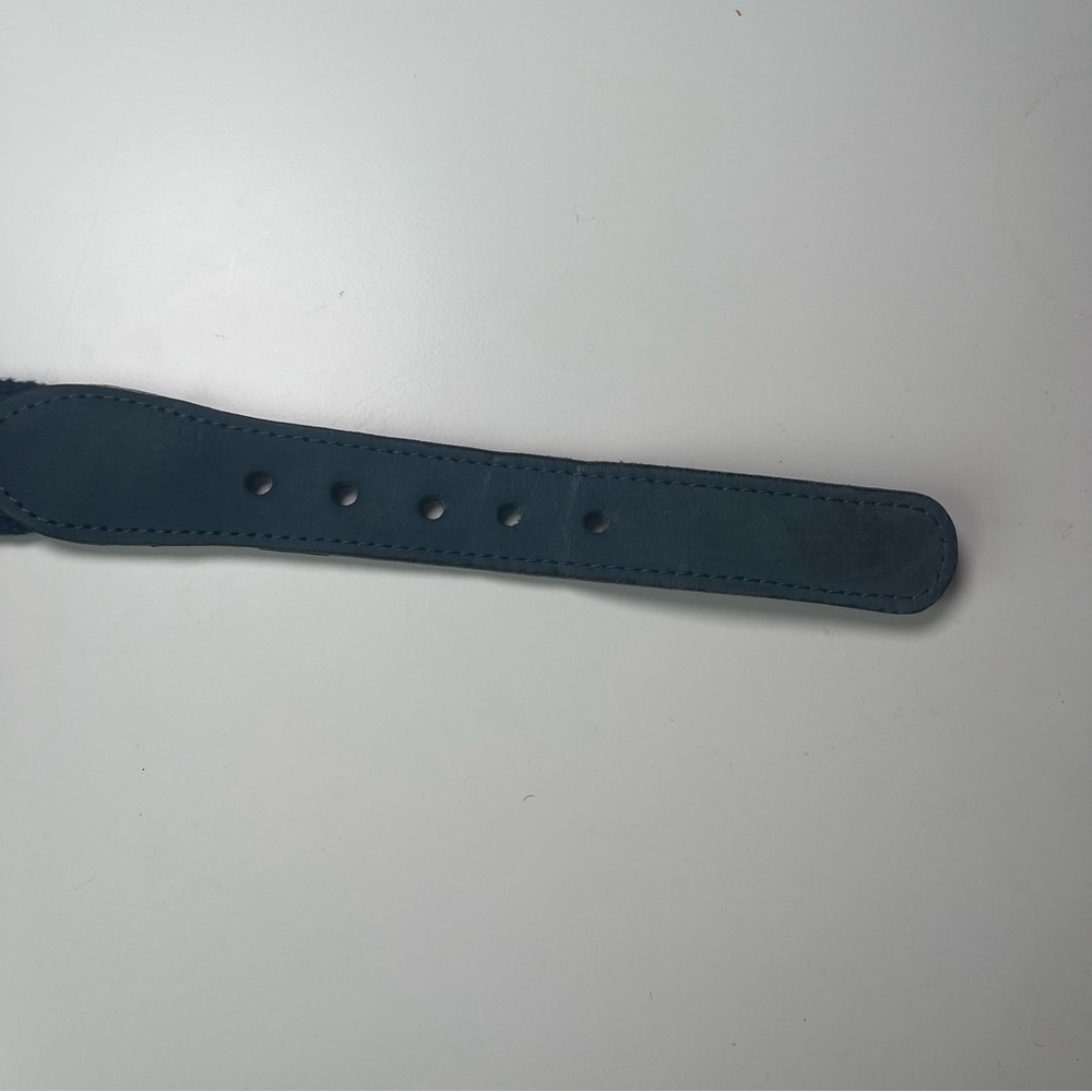 ZEPPELIN Blue Marlin Fish Leather Belt Solid Brass Buckle Made in USA Men’s 42 - Picture 8 of 8